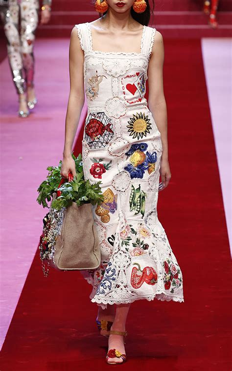 dolce gabbana embroidered dress|dolce and gabbana dresses 2022.